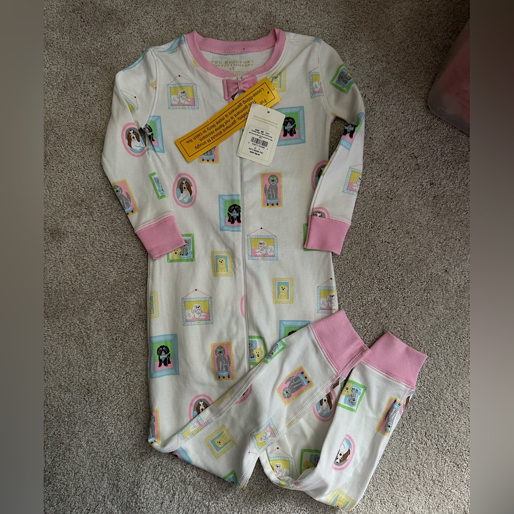 NWT The Beaufort bonnet company non footed pajamas 4T